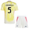 Conjunto (Camiseta+Pantalón Corto) Juventus Locatelli 5 Segunda Equipación 2024-25 - Niño